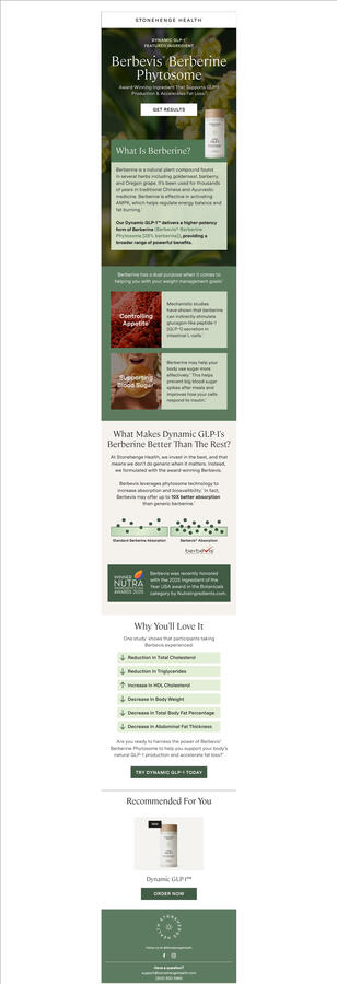 Ingredient Explanation Email