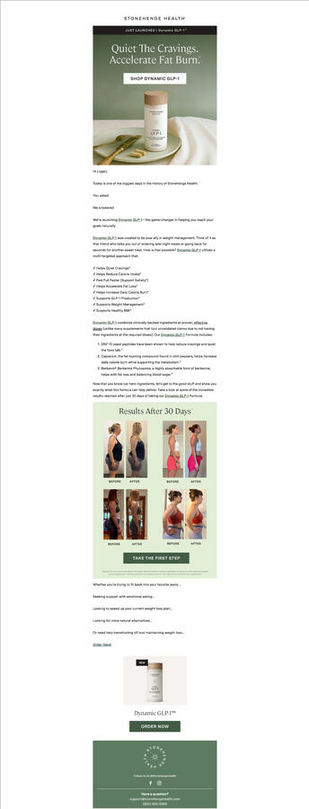 Product Launch Email